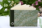 Preview: Leporello Album ca. 19,0x12,5x3,0 cm mit Verschlussschleife | Einband Japanpapier Chiyogami Kirschblüten | grün | Art. Nr. 97210601